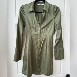 Abercrombie & Fitch Green Button Down dress